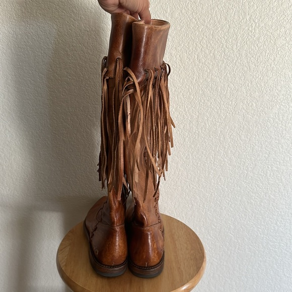 BedStu Hoplia Fringe Leather Tall Boots - Picture 3 of 8